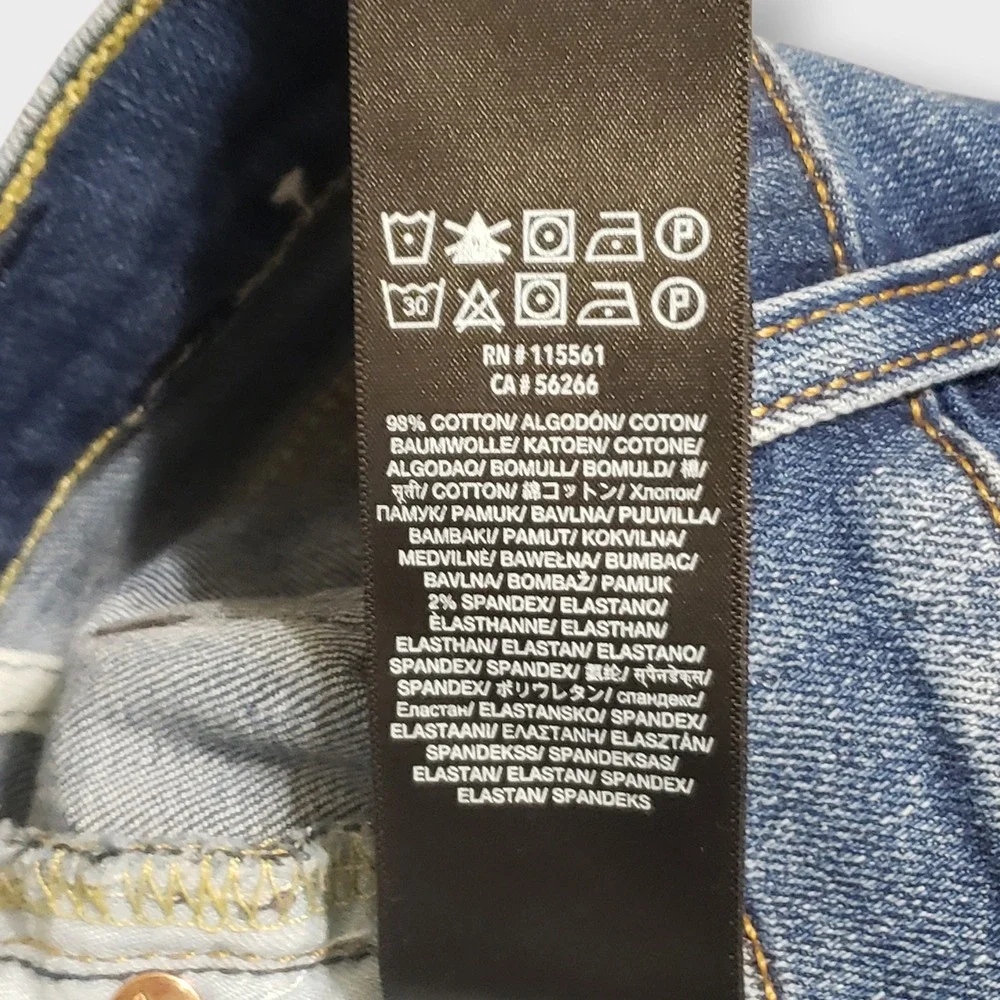 7 For All Mankind Dojo Flare Jeans Blue Denim Women Size 26 Medium Wash - Picture 10 of 15